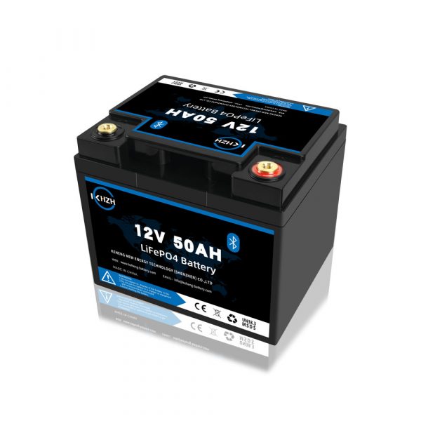 KHLiTech 12v 50ah lifepo4 battery bluetooth - Image 4