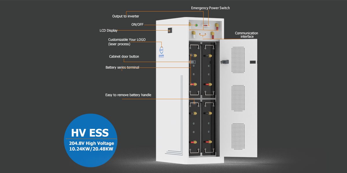 204v 20kwh Lifepo4 Battery High Voltage Energy Battery Storage System