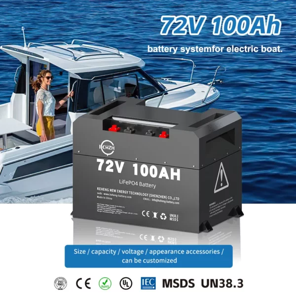 72V 100Ah Electric Outboard Motors Lithium Iron Phosphate Battery - Keheng - Image 5