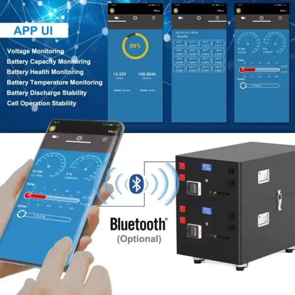 Energy Storage Stackable 51.2V 280ah Lifepo4 Battery with BMS - Image 2