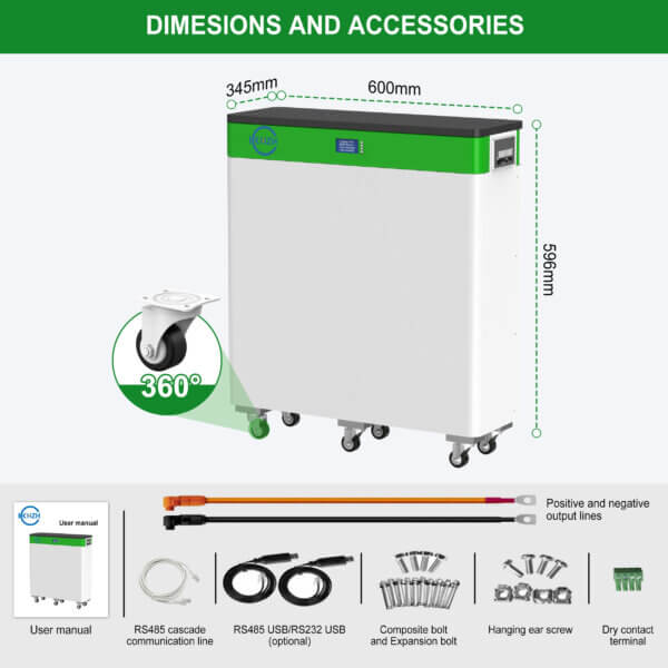 51.2V 600Ah Floor-standing lithium iron phosphate energy storage battery - Image 3